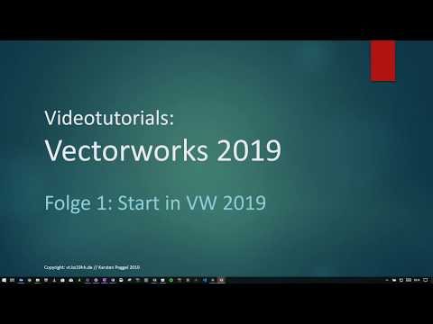 Vectorworks 2019 Folge 1   Start in Vectorworks