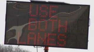 Does it help Truck drivers stopped in the left lane obstructing traffic before an accident