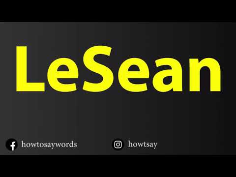 How To Pronounce LeSean