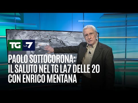 Paolo Sottocorona: his farewell on the 8 p.m. La7 news with Enrico Mentana