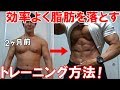 お腹や腰周りの脂肪を落とす効果的なトレーニング方法は!体脂肪燃焼に関する2つのルール