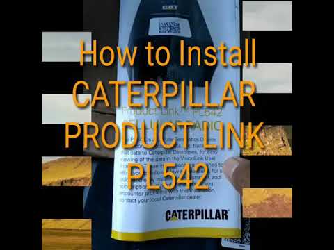 Installation Caterpillar Product Link PL542