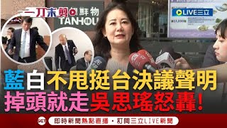 Re: [新聞] 吳思瑤含淚控藍白不甩挺台聲明 國民