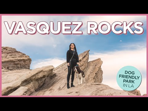 在Vasquez Rocks自然區與狗一起度過的美妙早晨 (Fabulous Morning at Vasquez Rocks Natural Area with the Dogs | Los Angeles, California)