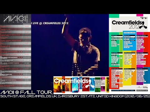 Avicii @ Fall Tour, South Stage, Creamfields UK, Daresbury Estate, United Kingdom (2012/08/25)