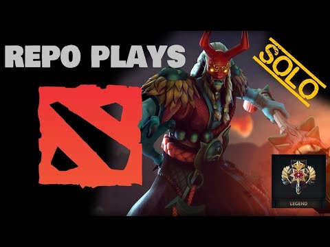 repo plays GRIMSTROKE | Dota 2 Ranked | Legend 1 Rank Up