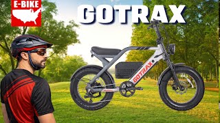 Gotrax Mustang Electric Bike - 750 Watt Hub Motor w 90Nm of Torque, 20" x 4" Fat Tires