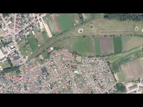 Mofert van veur ut bombardemint in 1945 vergeleeke mit 2022