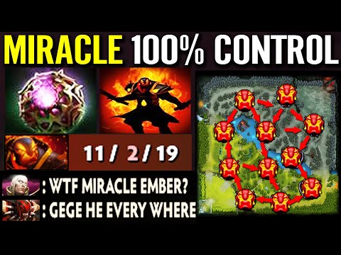 MIRACLE WTF 100% Map Control EMBER SPIRIT Octarine Crazy Skill Carry Build Guide Dota 2 Pro Gameplay