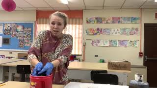 Crayon Batik- Dyeing and Ironing process