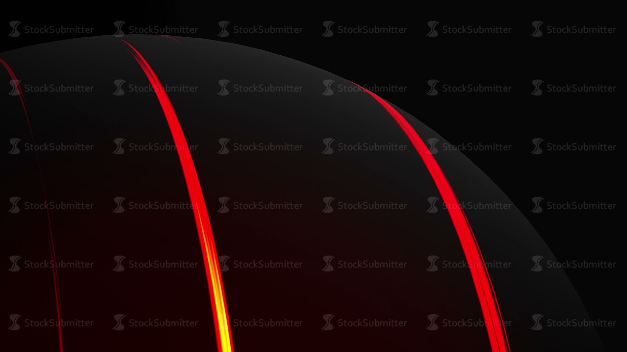 3d rendering of a sphere with fire veins appearing