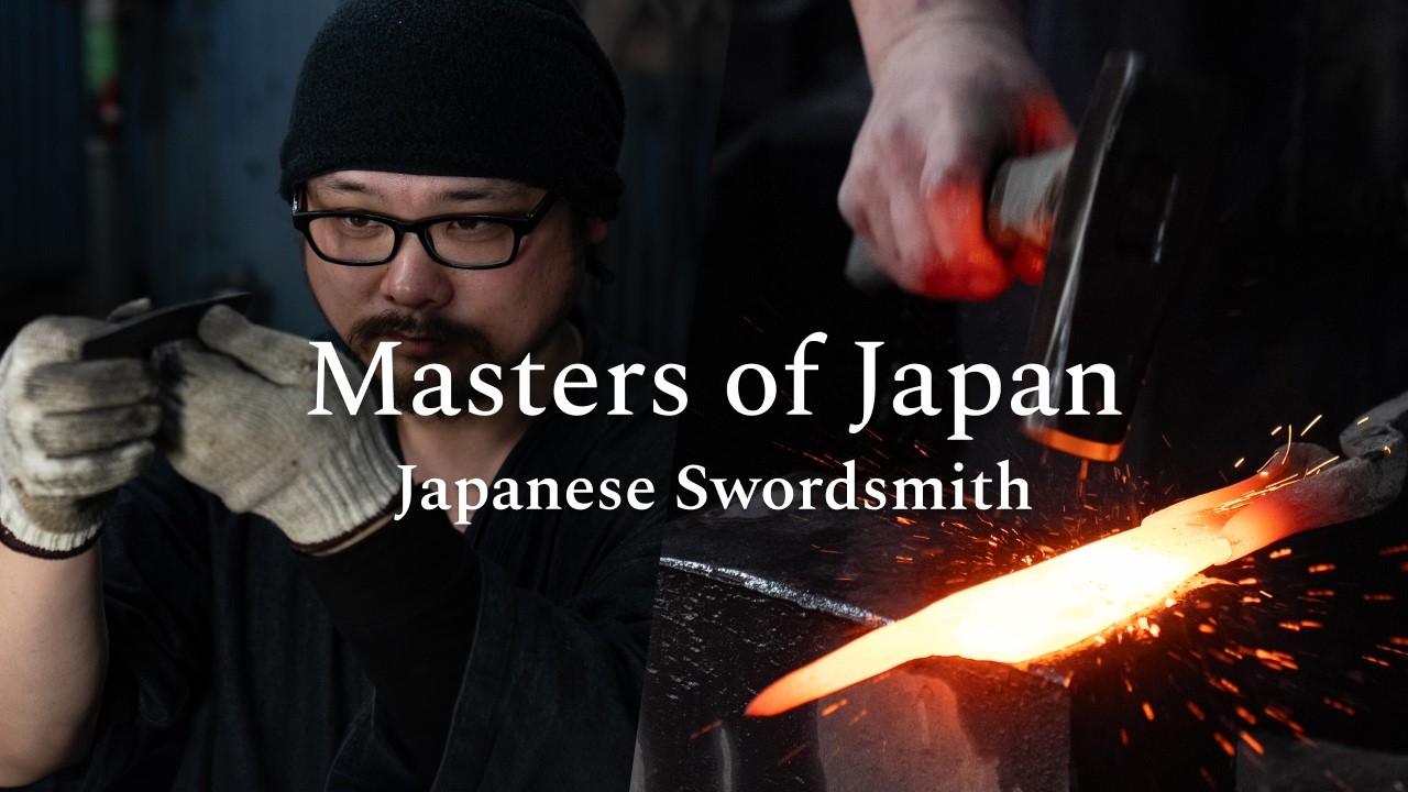 Japanese Swordsmith Documentary: Forging a Knife with Katana Techniques