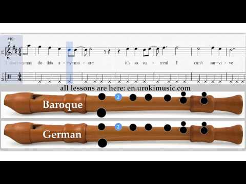 Lana Del Rey - High By The Beach - How To Play Recorder Flute Sheet Music