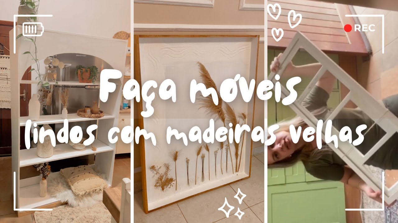 3 ideias incríveis de móveis feito com madeiras velhas