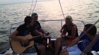 Beat Root The Band write a new song on a sailboat.