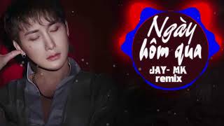 NGÀY HÔM QUA REMIX | JAY | Karaoke Beat Chuẩn Tone Nam
