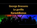 Karaoké George Brassens - Le gorille