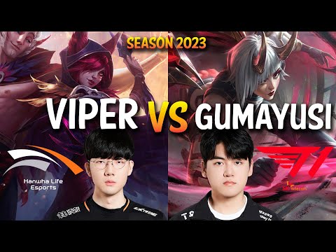 HLE Viper vs T1 Gumayusi - Viper XAYAH vs Gumayusi KAI'SA ADC - Patch 13.16 KR Ranked
