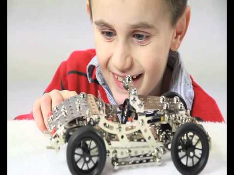 Vorschau: Metallbaukasten Kinder 8-15+ Jahre Rennwagen 180 tlg