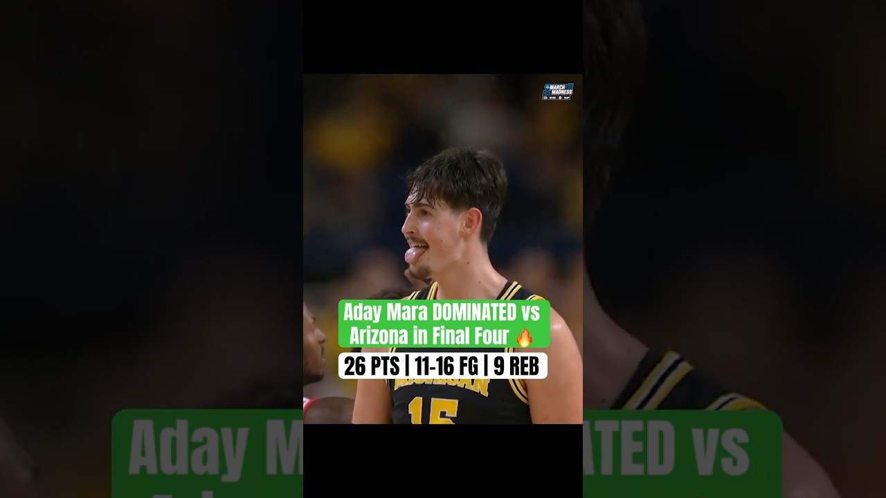 Arizona had NO ANSWER for Aday Mara 🔥