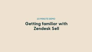 Zendesk Sell-video