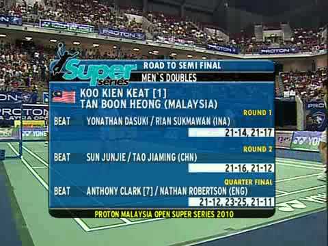 proton malaysia open 2010 day 5 kean keat koo boon heong tan vs biao chai nan zhang1 clip1