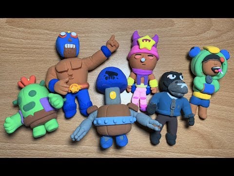 Бравл Старс лепим фигурки из Пластилина Making Brawl Stars