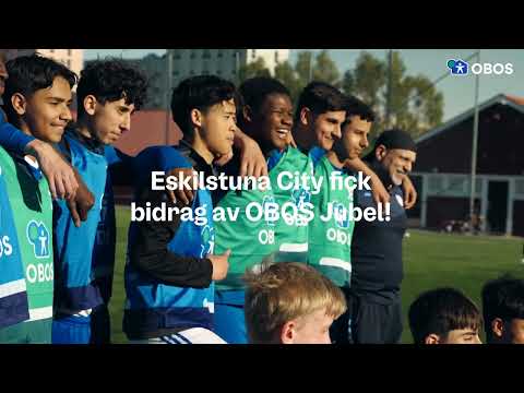 Bollar och material till Eskilstuna City genom OBOS Jubel!