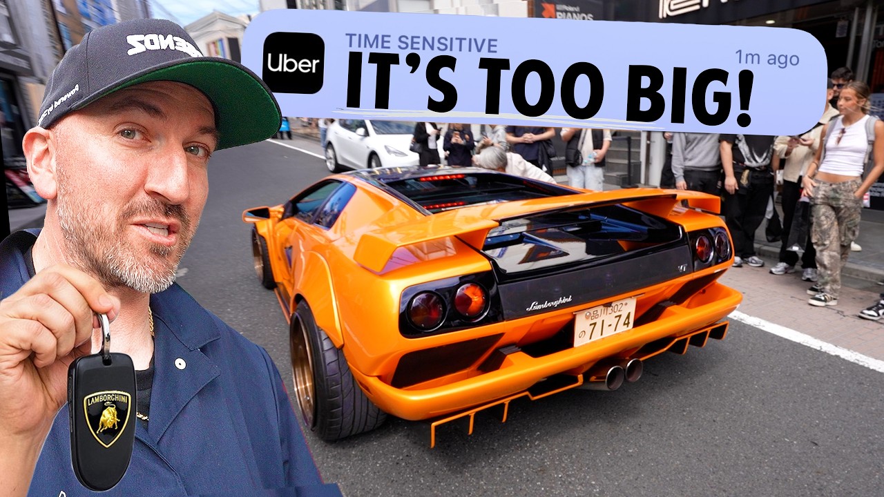 Japan’s Narrow Streets vs. a Widebody Lamborghini Diablo