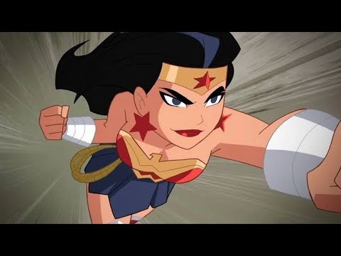 Wonder Woman(Diana prince) All Fight Scenes Skills and Powers |Justice League Action