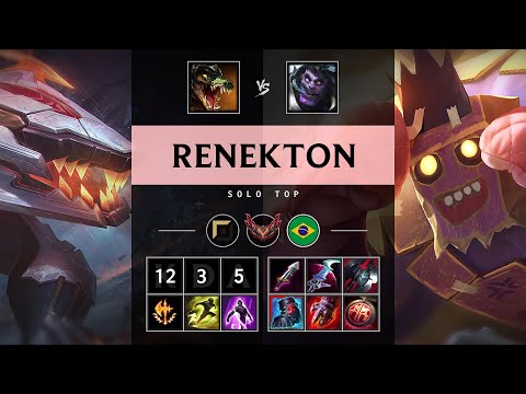 Renekton Top vs Dr. Mundo - BR Grandmaster Patch 25.13