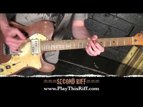 RED FANG PlayThisRiff.com guitar lesson for "Prehistoric Dog."