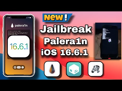 ✅New Jailbreak iOS 16.6.1 - iOS 15 with Palera1n (A11 below tutorial for Windows)