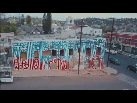 Retna X Vhils in Echo Park
