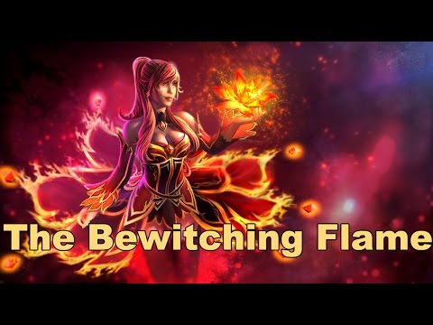 Dota 2   Bewitching flare Lina very rare set