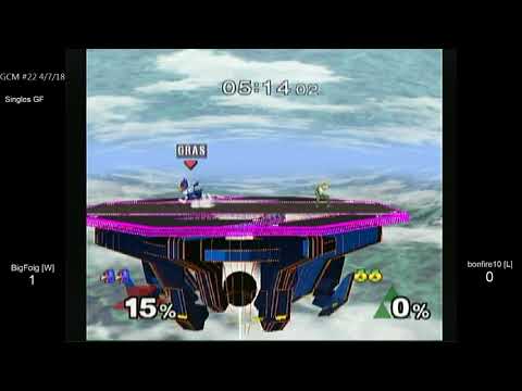 GCM 22 SSBM - BigFoig [W] (Falco) vs. bonfire10 [L] (Sheik) - Melee GF
