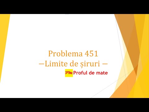 Problema 451: Limite de șiruri #profuldemate2020 #Bacalaureat #Evaluare #Națională #matematică
