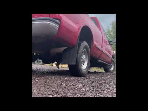 7.3 Powerstroke Stock Exhaust vs. Diamond Eye 5” exhaust with muffler