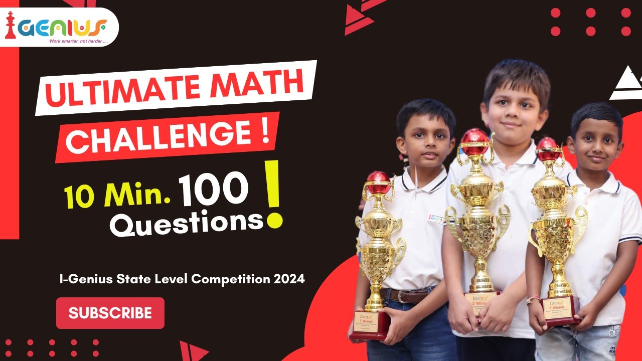 I-Genius State Level Competition 2024 – A Battle of Speed & Accuracy!