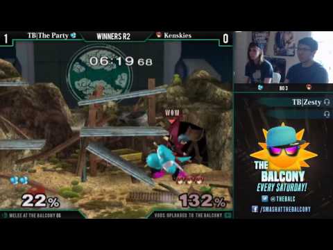 Melee @ the Balcony 86 - Winners R2 ft. TB|The Party (Yoshi) VS Kenskies (Marth)