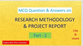 Download Lagu MCQ Question on Research Methodology |Research Methodology Part 2| MCQ for MCom | BBA | B Com | MBA Thumbnail