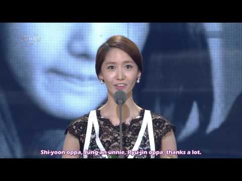 [ENG SUB] 131231 SNSD Yoona Drama Excellence Award @ Drama Awards 2013