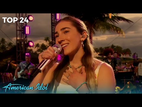 Allegra Miles Steps Away From Her Instrument And SHINES On American Idol Top 24!