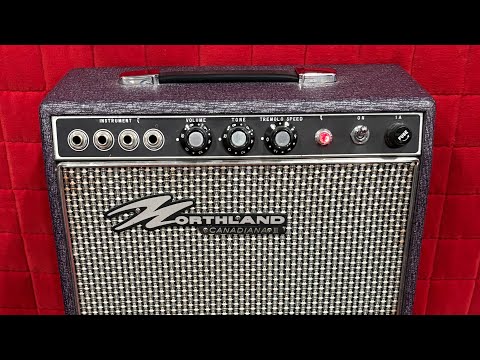Vintage 1960’s Teisco Northland Canadiana III Tube Amp Purple Tolex Tremolo RARE image 16