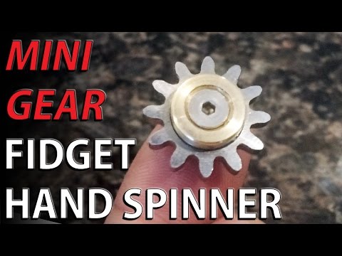 MINI gear Hand spinner Fidget toy - finger tip spinner - pocket fidget toy Video