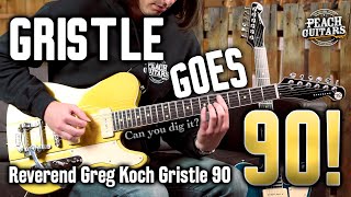 Video thumbnail for Gristle Goes 90! Reverend's NEW Greg Koch Signature Gristle 90! by Peach Guitars