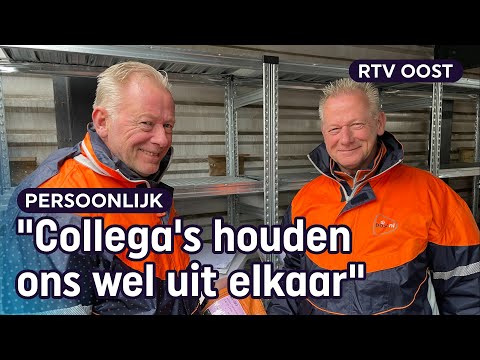 Tweelingbroers Sies en Bert werken al 45 jaar samen als postbode | RTV Oost