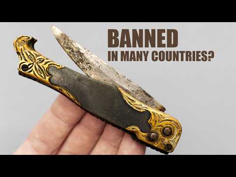 Illegal Knife Restoration | Antique Switchblade ASMR