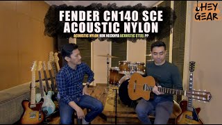 Video thumbnail for REVIEW FENDER CN140 SCE ACOUSTIC NYLON by HEY GEAR