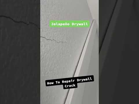How to repair drywall cracks on textured walls. #diy #drywallrepair #howto #handyman